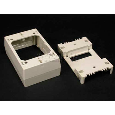 Wiremold 2348d-Wh 1-Gang Divided Device Box, White, 4-3/4"L