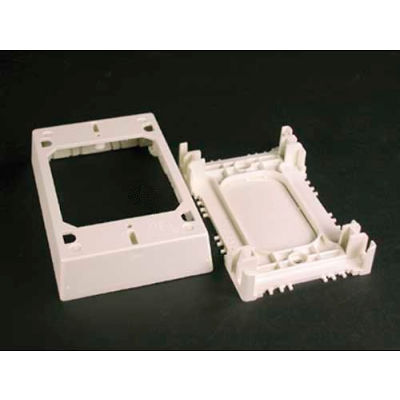 Wiremold 2348s/51-Wh Shallow Device/Extension Box, White, 4-3/4"L