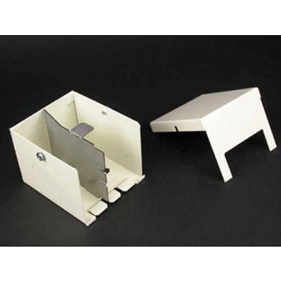 Wiremold 2410D-FW Entrance End Fitting, Fog White, 3"L