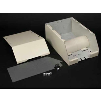 Wiremold 2410DFO-FW Divided Entrance End Fitting, Fog White, 7-1/8"L