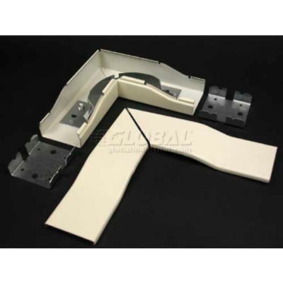 Wiremold 2411fo-Fw Flat Elbow, Fog White, 6-1/2"L