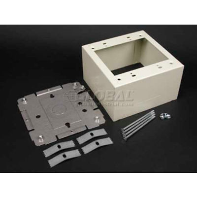 Wiremold 2444-2fw 2g Ext Deep Device Box, Fog White, 4-3/4"L