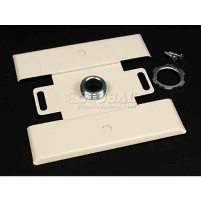 Wiremold 2451h-Fw Back Feed Fitting-, Fog White, 4-1/2"L