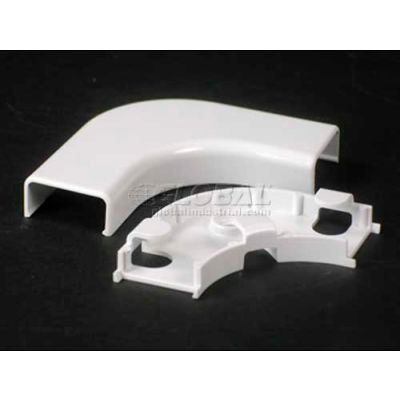 Wiremold 2811FO-WH 90° Flat Elbow, FiberReady, White, 3"L