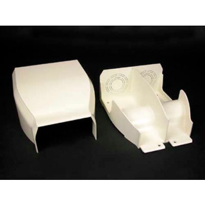 Wiremold 40N2F21WH Divided Entrance End Fitting, White, 7-5/16"L