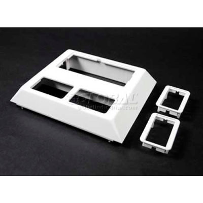Wiremold 5007C-2ABBK Deep Device Plate For P&S Activate, Black, 5-3/16"L