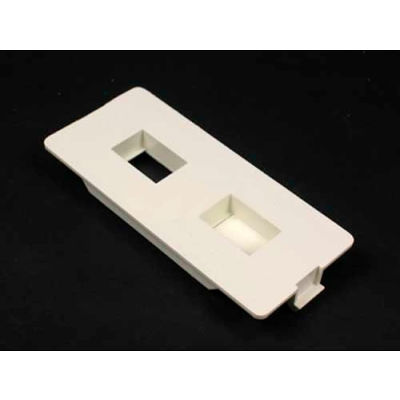 Wiremold 5507frj-G Dual Rj Flush Connector Faceplate, Gray