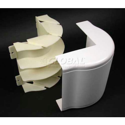 Wiremold 5518FO-WH 2" FiberReady External Elbow, White, 3-1/2"L