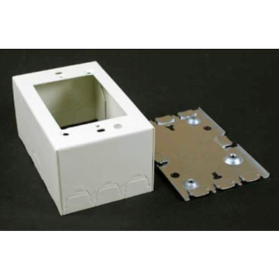 Wiremold 5744swh 1-Gang Deep Switch & Receptacle Box, White, 4-5/8"L
