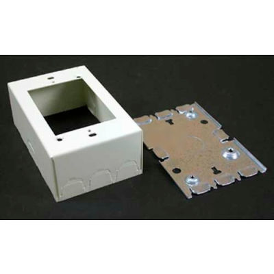 Wiremold 5745wh Combination Switch & Recept. Box 1/2" Kos On Ends & Sides, White, 4-5/8"L