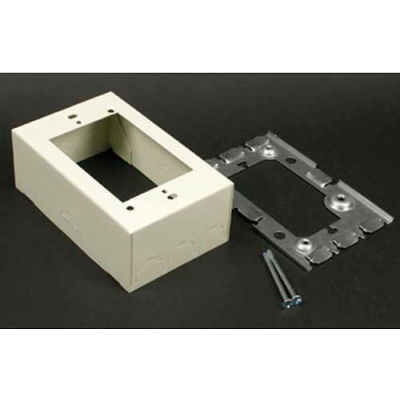 Wiremold 5751awh 1-Gang Deep Extension Box Adapter, White, 4-5/8"L
