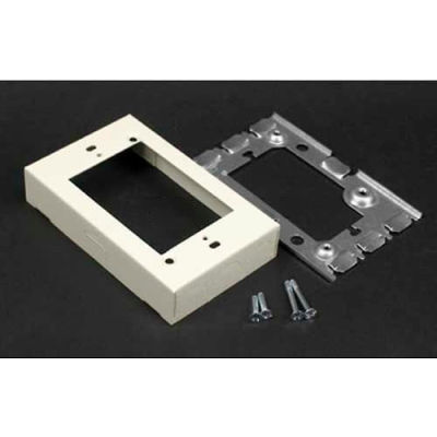 Wiremold 5751wh 1-Gang Flush Type Extention Adapter, White, 4-5/8"L