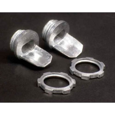 Wiremold 5781 1/2" Male Box Connector, Galvanized, 1/2"L