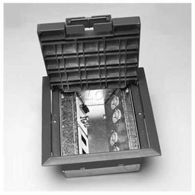 Boîte de sol Wiremold AC8840 AC déclenché Floorbox