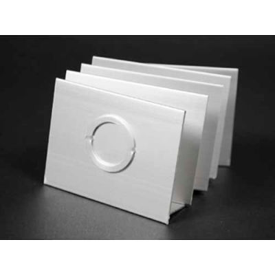 Wiremold Ala3810b1 Entrance End Fitting W/ 1/2" & 3/4" Ko, 2-1/4"L