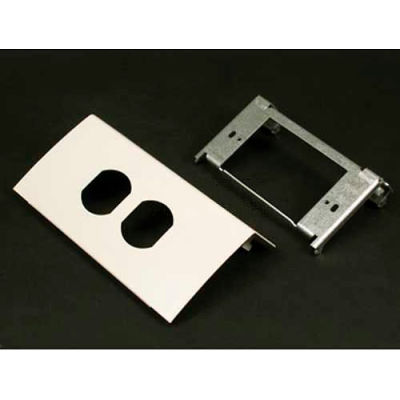 Wiremold Ds4047d-Dv Single Channel Duplex Device, Designer Ivory, 6"L