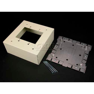 Wiremold G3044-2 Extra Deep Switch & Receptacle Box (2-Gang), Gray, 6-3/8"L
