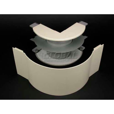 Wiremold G4018FO 2" Radius FiberReady External Elbow, Gray, 6-1/2"L