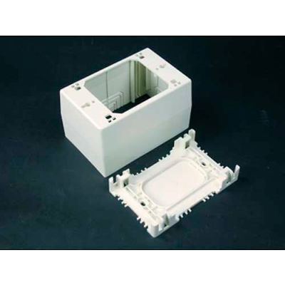 Wiremold Nm2044 1-Gang Extra Deep Device Box, Ivory, 4-3/4"L