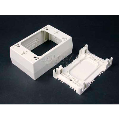 Wiremold Nm2048 1-Gang Deep Device Box, Ivory, 4-3/4"L