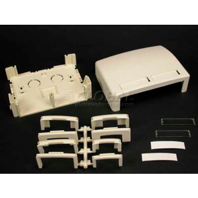 Wiremold Pdb2s2fw Two Series 2 Modules Data Box, Fog White, 3-3/4"L