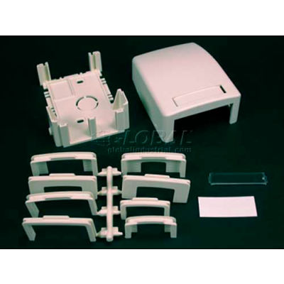 Wiremold Pdb2tjv Two Tracjack Data Box, Ivory, 3-11/16"L