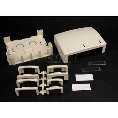 Wiremold Pdb4tjfw Four Tracjack Data Box, Fog White, 3-3/4"L