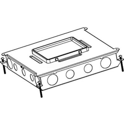 Wiremold RFB6-OG étage Case 6 - Gang acier encastré sur la boîte de sol de qualité