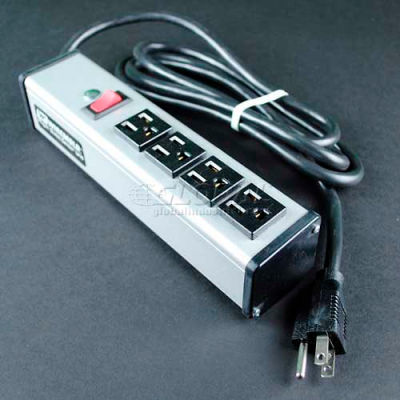 Wiremold Power Strip W/Lighted Switch, 4 Points de vente, 15A, 15' Cord