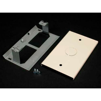 Wiremold V3036he Blank Cover W/ 1/2" Ko, Ivory, 4-1/2"L