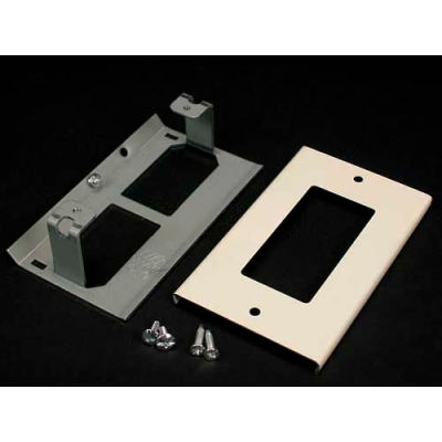 Wiremold V3048r Rectangular Receptacle Cover, Ivory, 4-1/2"L