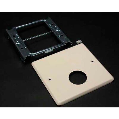 Wiremold V4047ax Two-Gang Overlapping Cover, Single Round Opening, 5-1/8"L