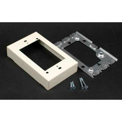 Wiremold V5751 1-Gang Flush Type Extension Adapter, Ivory, 4-5/8"L