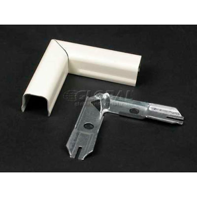 Wiremold V711 90° Flat Elbow, Ivory, 2"L