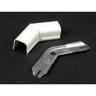 Wiremold V712 45° Flat Elbow, Ivory, 1-1/4"L