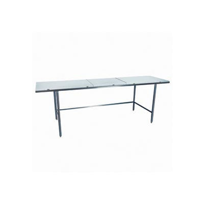 Winholt Equipment DPTR-3696 16 Gauge Work Table 304 Stainless Steel - Poly Top 96"W x 36"D