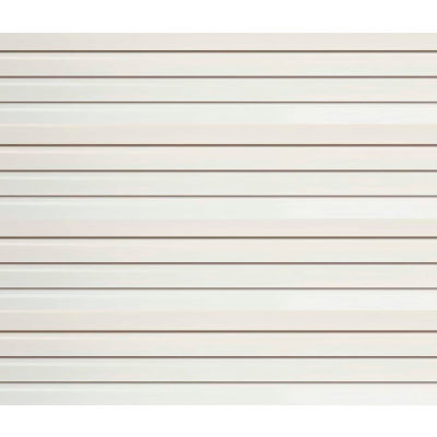 Slatwall PVC panneau facile 48" W x 12" H blanc (4 PC)
