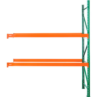 Husky Rack & Wire Teardrop Pallet Rack Add-On - No Deck - 120"W x 42"D x 96"H