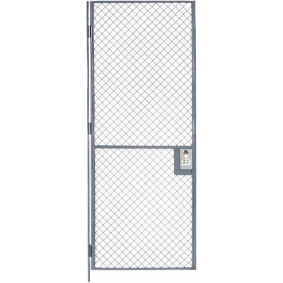 Husky Rack & Wire EZ Wire Mesh Partition Hinged Door - 3'Wx8'H