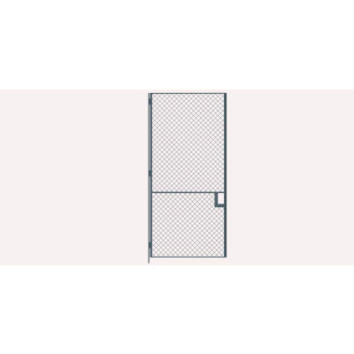 Husky Rack & Wire EZ Wire Mesh Partition Hinged Door - 4'Wx8'H