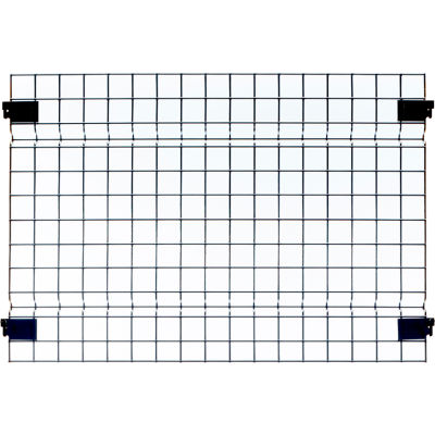 Husky Rack & Wire, Velox, Machine Guard Panel, 6' 10"W x 2'H, Black