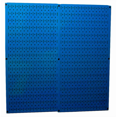 Pack-2 tableaux de commande plaque de mur, bleu métal, 32 "X 32" X 3/4"