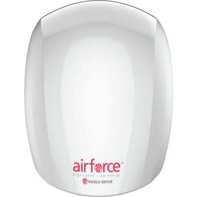 Sèche-mains automatique World Dryer Airforce, Aluminium blanc, 120V