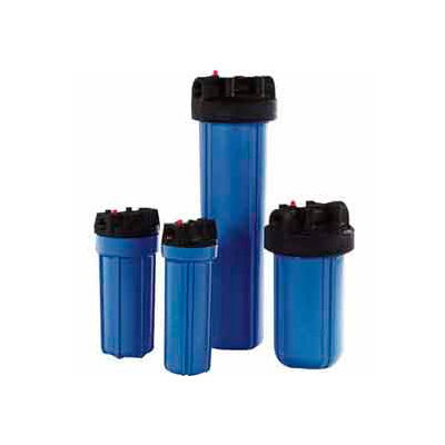 10" résidence bleu/noir en plastique boîtier du filtre passage 3/8" - Qté par paquet : 12