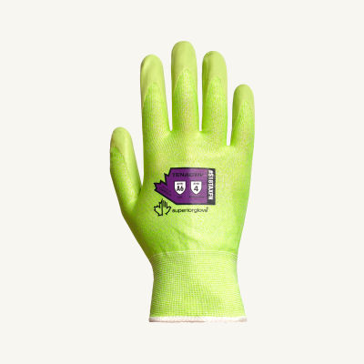 Gant Superiorglove Tenactiv Hi-Viz Knit Blended HPPE & Steel Glove, Foam Nitrile Palm, ANSI A6, Taille 10 - Qté par paquet : 12