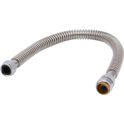 Sharkbite SS3088FLEX18LF - 18 Corrugated Water Heater Connector Hose -  3/4 x 3/4 FIP - 304 SS - Pkg Qty 12 | B0003588 - GLOBALindustrial.ca