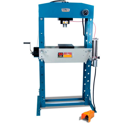 Baileigh Industrial 50 Ton Air/Hand Operated H-Frame Press, 7-3/4 » Stoke, CE Approuvé