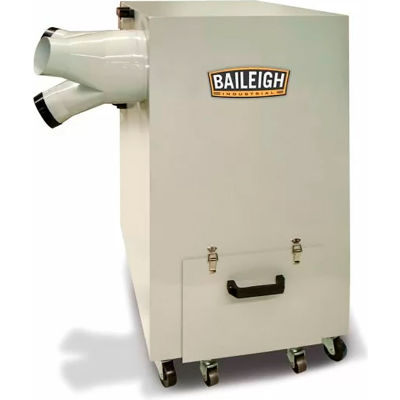 Dépoussiéreur industriel pour le travail des métaux Baileigh, 220V, monophasé, 3 HP, 1450 CFM