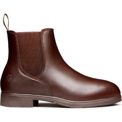 Xena Workwear Valence Women's Safety Work Boots, Steel Toe, 7"H, Size 6, Chestnut Brown