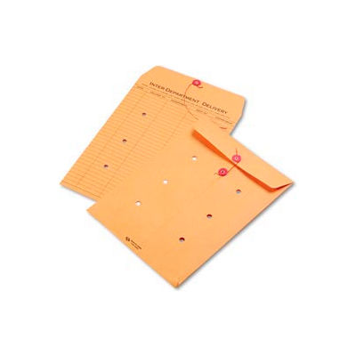 Enveloppes interbureaux Quality Park String Tie, 10"L x 12"H, Kraft, 100/Pack